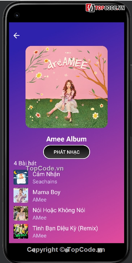 App,Nghe nhạc,Music,Giao diện đẹp